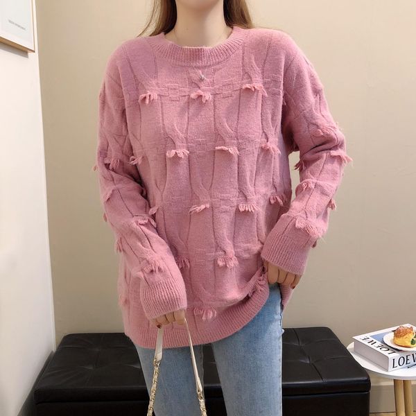 2021 new winter solid o neck pullovers full casual sweaters for women crfp, White;black
2021 new winter solid o neck pullovers full casual sweaters for women crfp, White;black