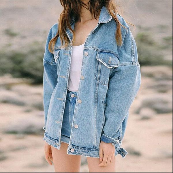 womens denim jacket autumn women retro oversize loose button jacket denim jeans pocket coat jaqueta feminina casaco feminino, Black;brown
womens denim jacket autumn women retro oversize loose button jacket denim jeans pocket coat jaqueta feminina casaco feminino, Black;brown