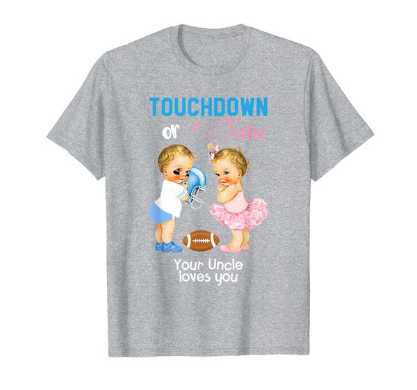cute babies touchdown or tutu your uncle loves you t-shirt, White;black