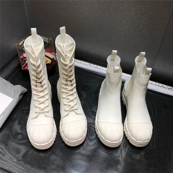 family short boots fashion shell head martin 2021 new thick bottom versatile leather british lace up knight, Black
family short boots fashion shell head martin 2021 new thick bottom versatile leather british lace up knight, Black