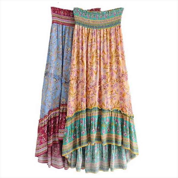 vintage maxi hippie beach bohemian womens skirts cotton rayon floral print ruffles high elastic waist boho femme, Black
vintage maxi hippie beach bohemian womens skirts cotton rayon floral print ruffles high elastic waist boho femme, Black