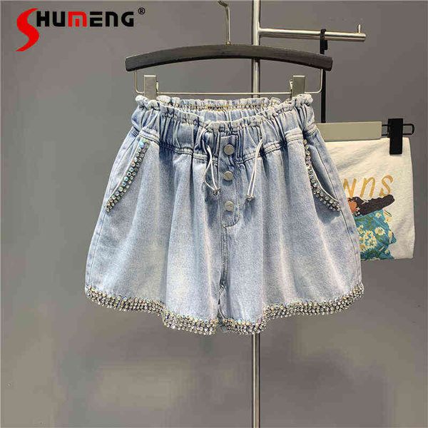 summer european women exquisite denim shorts ladies fashion plus size loose wide leg a- line jeans pants 211129, Blue
summer european women exquisite denim shorts ladies fashion plus size loose wide leg a- line jeans pants 211129, Blue