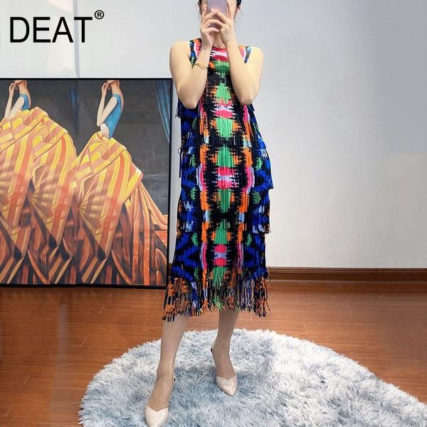 casual dresses deat pleated woman sleeveless dress hit color print tassel slim halter long length beach style 2021 summer 15ht205, Black;gray
casual dresses deat pleated woman sleeveless dress hit color print tassel slim halter long length beach style 2021 summer 15ht205, Black;gray