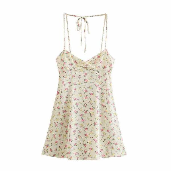 summer vintage floral printed dress women thin straps backless halter mini corset dresses casual woman robe femme 210709, Black;gray
summer vintage floral printed dress women thin straps backless halter mini corset dresses casual woman robe femme 210709, Black;gray