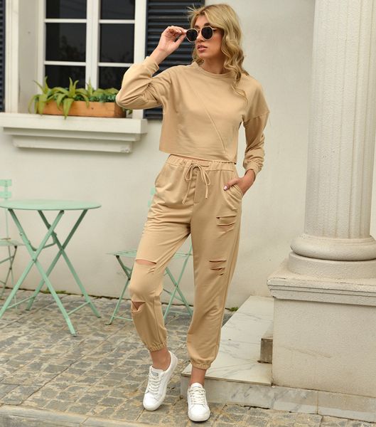 women two pieces pack with gates in herfst and winter soild colour hoodie long mouw, Gray
women two pieces pack with gates in herfst and winter soild colour hoodie long mouw, Gray