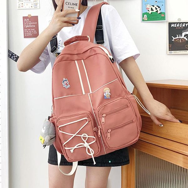 backpack enopella woman waterproof cute children black students bookbag mochila for teens female korean high school harajuku
backpack enopella woman waterproof cute children black students bookbag mochila for teens female korean high school harajuku