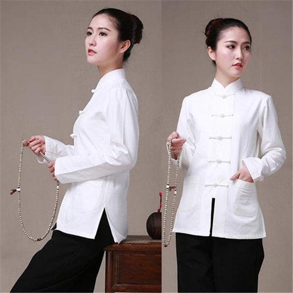 women's jackets hanfu femal costume long sleeve cotton traditional chinese clothes tang suit women tai chi uniform shirt blouse, Black;brown
women's jackets hanfu femal costume long sleeve cotton traditional chinese clothes tang suit women tai chi uniform shirt blouse, Black;brown