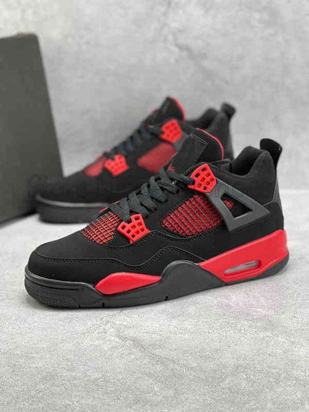 4 red thunder black mens designer basketball shoes 4s jumpman men outdoor sports sneakers, White;red
4 red thunder black mens designer basketball shoes 4s jumpman men outdoor sports sneakers, White;red