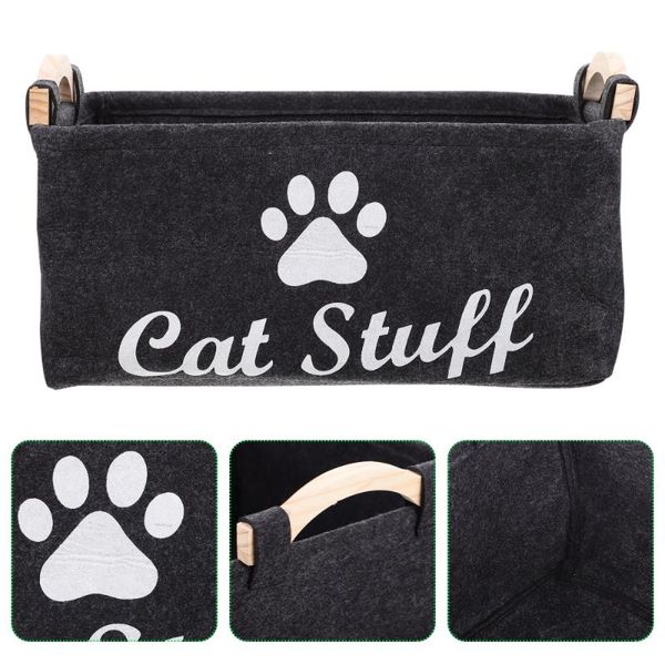 dog apparel pet and accessories storage felt basket chest bin organizer with wood handle
dog apparel pet and accessories storage felt basket chest bin organizer with wood handle