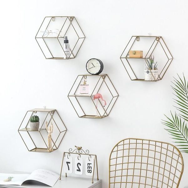 hooks & rails diy iron wall shelf quality hexagon multi-function hanging storage rack home decor figurines display crafts books holders
hooks & rails diy iron wall shelf quality hexagon multi-function hanging storage rack home decor figurines display crafts books holders