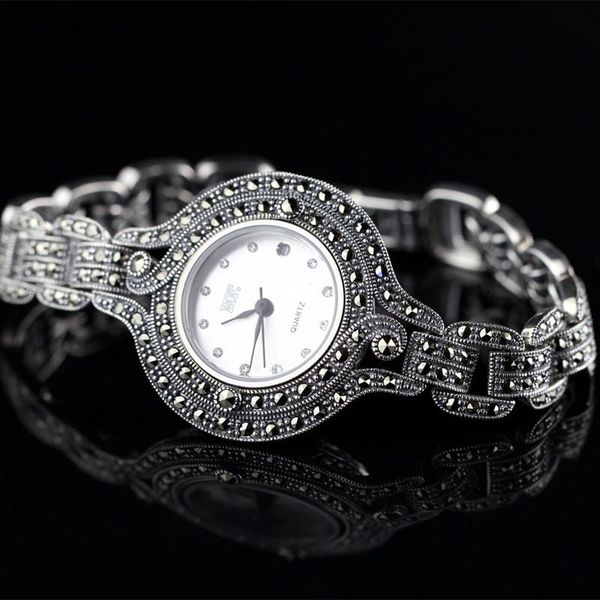 wristwatches character silver product s925 pure mark "antique watch authentic thai contracted female model, Slivery;brown
wristwatches character silver product s925 pure mark "antique watch authentic thai contracted female model, Slivery;brown
