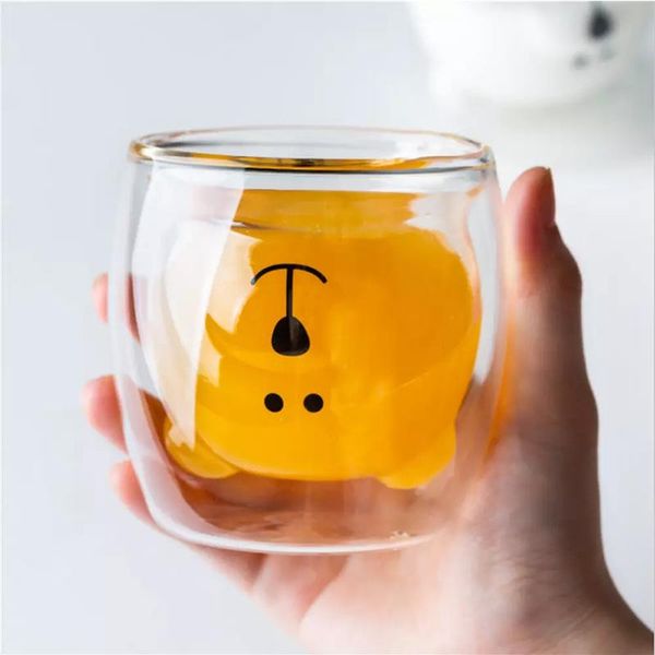 creative cute bear double-layer glass mugs carton coffee mug animal milk tea drink lady gift christmas gifts wine glasses
creative cute bear double-layer glass mugs carton coffee mug animal milk tea drink lady gift christmas gifts wine glasses
