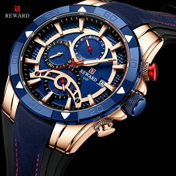 wristwatches reward silicone sports men's watch chronograph waterproof date quartz men wristwatch relogio masculino, Slivery;brown
wristwatches reward silicone sports men's watch chronograph waterproof date quartz men wristwatch relogio masculino, Slivery;brown