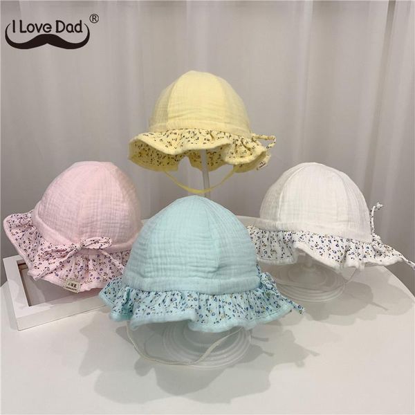 wide brim baby boys girls caps cute floral printed bowknot baby hats spring summer sunscreen infant bucket hats outdoor sun, Yellow
wide brim baby boys girls caps cute floral printed bowknot baby hats spring summer sunscreen infant bucket hats outdoor sun, Yellow