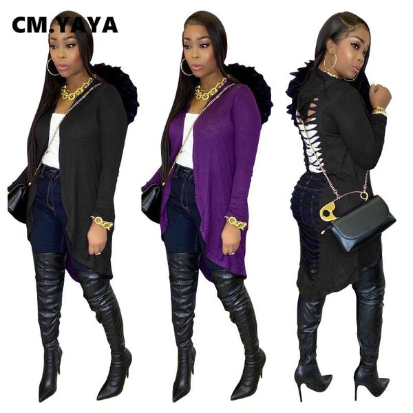 women's trench coats cm.yaya women hollow out lace up hooded long sleeve open stitch jumper 2021, Tan;black
women's trench coats cm.yaya women hollow out lace up hooded long sleeve open stitch jumper 2021, Tan;black