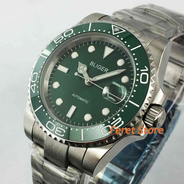 lightning new 40mm rustless case men clock saffier crystal ceramic bezel green dial 24 jewelry nh35 moving automatic watch, Slivery;brown
lightning new 40mm rustless case men clock saffier crystal ceramic bezel green dial 24 jewelry nh35 moving automatic watch, Slivery;brown