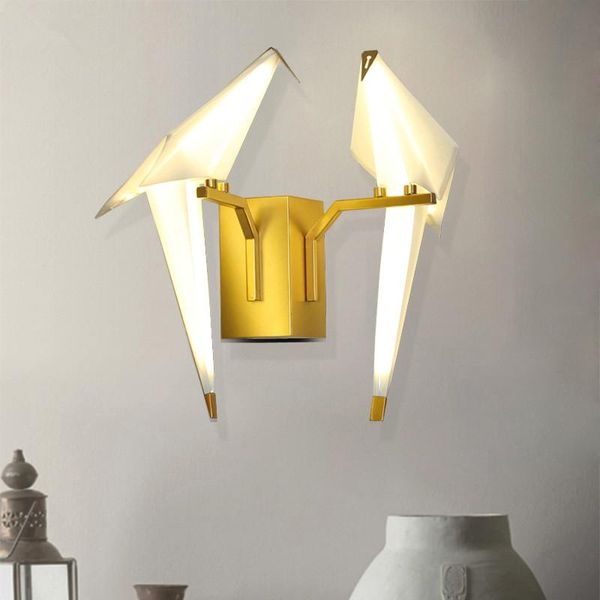 modern wall light bird acrylic origami creative design minimalist wall light bedside l lounge lights for living room
modern wall light bird acrylic origami creative design minimalist wall light bedside l lounge lights for living room