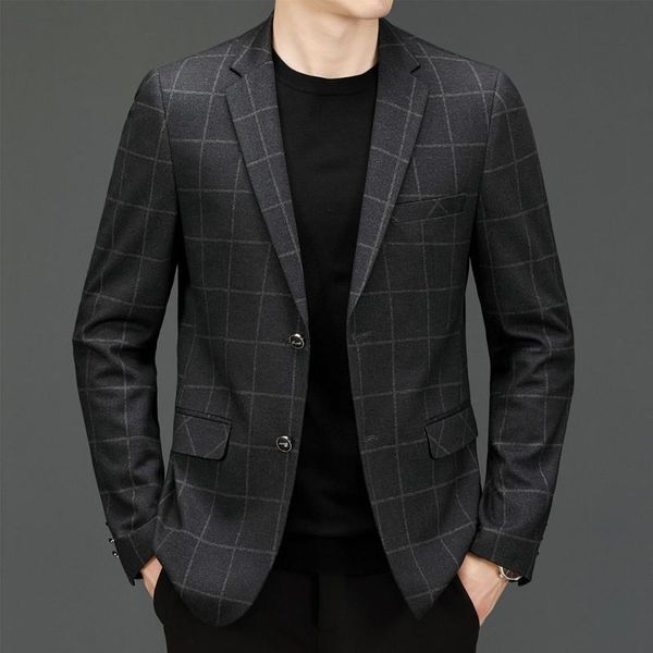 men's suits & blazers arrival spring autumn streetwear men blazer clothing casual plaid single breasted with pockets blzaer jacket, White;black
men's suits & blazers arrival spring autumn streetwear men blazer clothing casual plaid single breasted with pockets blzaer jacket, White;black