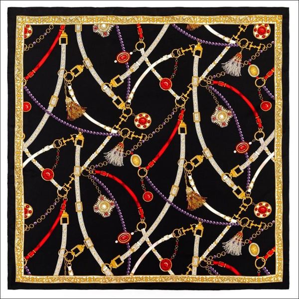 Designer Head Scarves Headwraps for Women Silk 90 Scarf Female Silk Hand Sewn Edges Scarf Foulard Luxe Curling, Blue;gray
Designer Head Scarves Headwraps for Women Silk 90 Scarf Female Silk Hand Sewn Edges Scarf Foulard Luxe Curling, Blue;gray