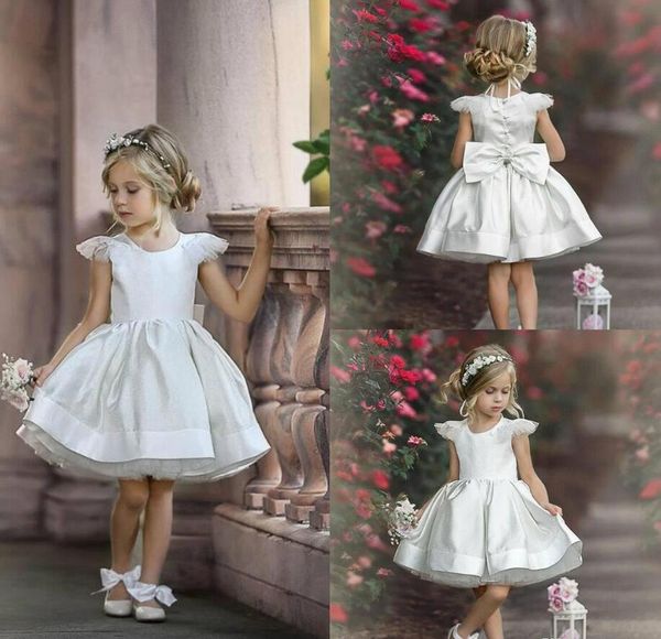 2021 cute short flower girl dresses satin tulle a line first communion dress jewel neck custom made prom gowns party wear, White;blue
2021 cute short flower girl dresses satin tulle a line first communion dress jewel neck custom made prom gowns party wear, White;blue