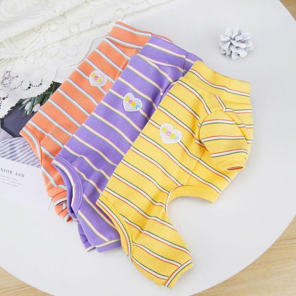 dog apparel pet jumpsuit for small medium dogs kawaii striped pajamas love heart pomeranian pjms yorkie puppy clothes
dog apparel pet jumpsuit for small medium dogs kawaii striped pajamas love heart pomeranian pjms yorkie puppy clothes