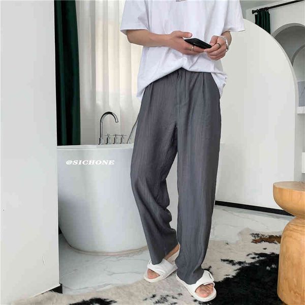 men's pants alta qualidade calças masculinas de perna larga cintura elástica tornozelo-comprimento solto pretas masculino casual g, Black
men's pants alta qualidade calças masculinas de perna larga cintura elástica tornozelo-comprimento solto pretas masculino casual g, Black