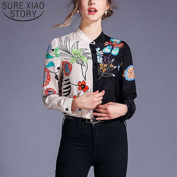 ladies long sleeve floral women blouses casual stand collar cardigan print shirts women clothes blusas mujer 8187 50 210528, White
ladies long sleeve floral women blouses casual stand collar cardigan print shirts women clothes blusas mujer 8187 50 210528, White