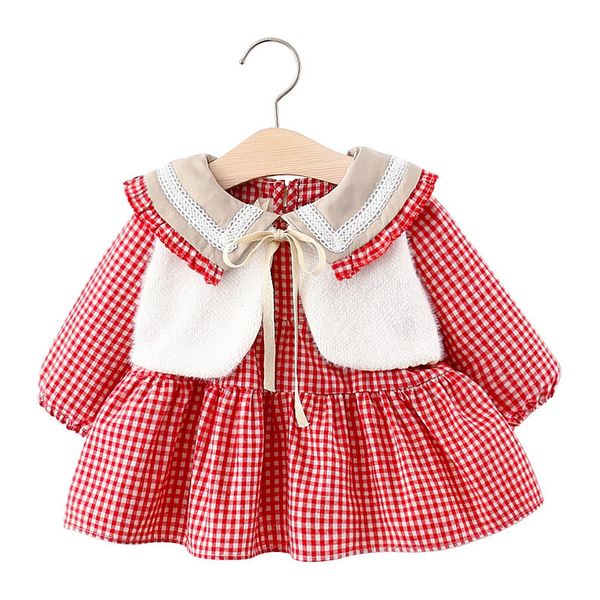 fashion toddler girl fall clothes princess dress plaid girl dress + coat clothes dress for girls kids 2pcs baby girl clothes, Red;yellow
fashion toddler girl fall clothes princess dress plaid girl dress + coat clothes dress for girls kids 2pcs baby girl clothes, Red;yellow