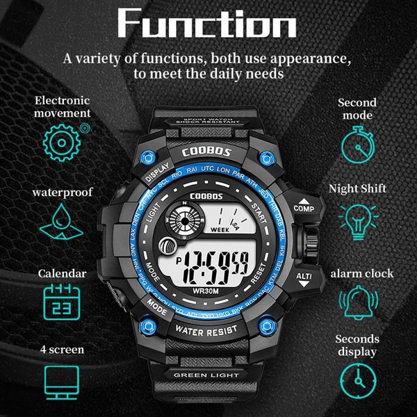 wristwatches cool luminous men sport watch high-end silicone strap military wrist led calendar waterproof digital, Slivery;brown
wristwatches cool luminous men sport watch high-end silicone strap military wrist led calendar waterproof digital, Slivery;brown