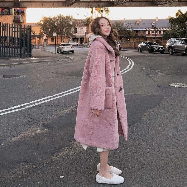 luck a lamb faux fur coat female long warm thick coat autumn winter korean loose woolen lamb down cotton, Black
luck a lamb faux fur coat female long warm thick coat autumn winter korean loose woolen lamb down cotton, Black