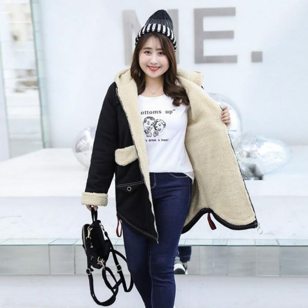 women's jackets 4xl-8xl large size women cotton wool hooded coats autumn winter female thick jacket 6xl 7xl plus velvet warm long coat, Black;brown
women's jackets 4xl-8xl large size women cotton wool hooded coats autumn winter female thick jacket 6xl 7xl plus velvet warm long coat, Black;brown