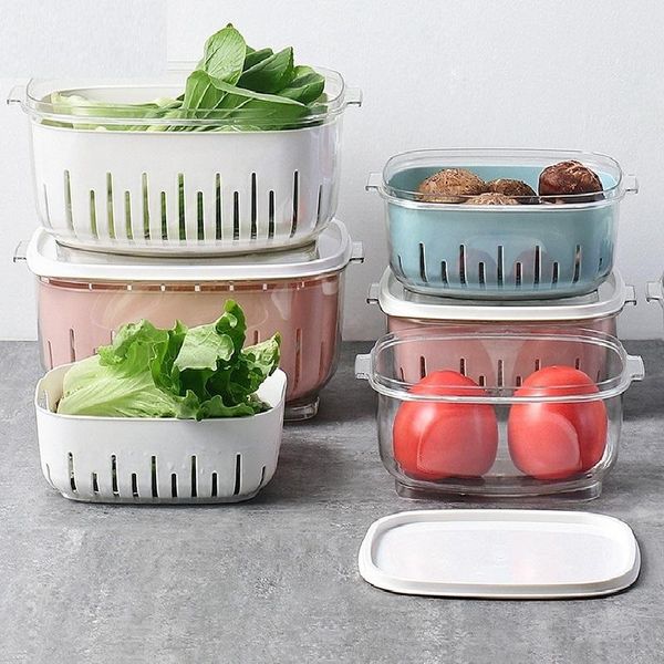 storage bottles & jars kitchen plastic double-layer fresh box large refrigerator home transparent
storage bottles & jars kitchen plastic double-layer fresh box large refrigerator home transparent
