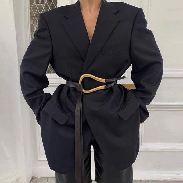 belts style leather belt fashion with retro golden horseshoe gold copper buckle temperament women, Black;brown
belts style leather belt fashion with retro golden horseshoe gold copper buckle temperament women, Black;brown
