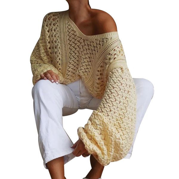 new sweater women hollow out deep v neck knitted solid loose knitted sweater long sleeve elegant sexyy coats, Red;black 
new sweater women hollow out deep v neck knitted solid loose knitted sweater long sleeve elegant sexyy coats, Red;black