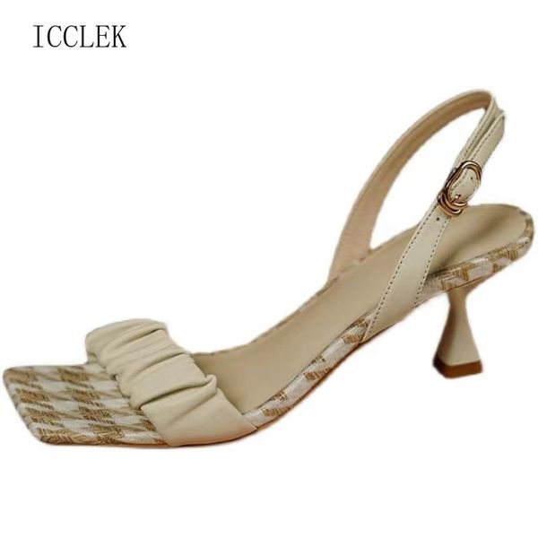 sandals fashion square heel womens summer korean pleated ankle buckle casual high heels simple rome shoes, Black
sandals fashion square heel womens summer korean pleated ankle buckle casual high heels simple rome shoes, Black