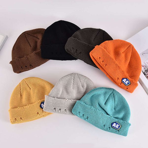 hat tide street hole wool men's and women's net red couple's versatile knitted melon skin, Blue;gray
hat tide street hole wool men's and women's net red couple's versatile knitted melon skin, Blue;gray