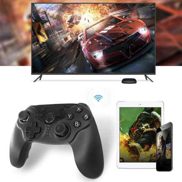 wireless game controller handle joypad compatible with switch bluetooth connection w/6 axis gyroscope and accelerator
wireless game controller handle joypad compatible with switch bluetooth connection w/6 axis gyroscope and accelerator