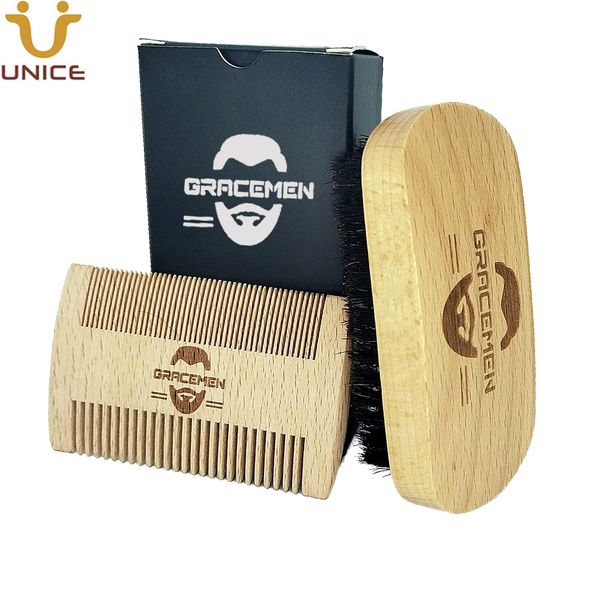 moq 100 sets oem customize logo beech wooden facial hair / beard care kits with custom box for man wood beards brush & dual sided comb, Silver
moq 100 sets oem customize logo beech wooden facial hair / beard care kits with custom box for man wood beards brush & dual sided comb, Silver