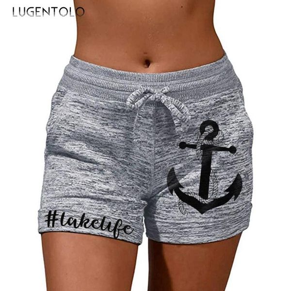 women's shorts summer women elastic waist sports casual female anchor print drawstring thin street simple lugentolo, White;black
women's shorts summer women elastic waist sports casual female anchor print drawstring thin street simple lugentolo, White;black