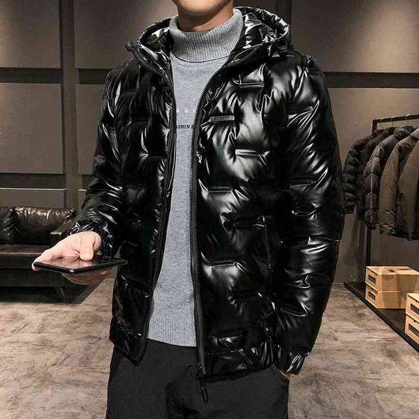 black bright face men's and women's same cloth embossed loose coat plush thickened trend hooded down jacket
black bright face men's and women's same cloth embossed loose coat plush thickened trend hooded down jacket