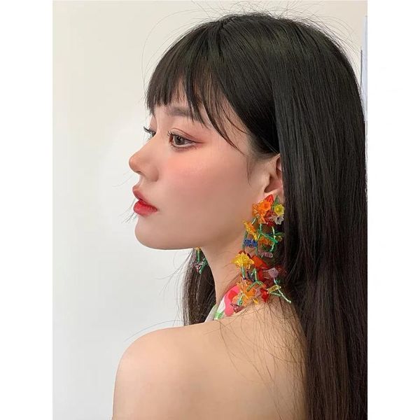 stud weird acrylic long tassel dangle earrings for women bijoux femme luxury natal gift aesthetic boho jewelry cute accessories, Golden;silver
stud weird acrylic long tassel dangle earrings for women bijoux femme luxury natal gift aesthetic boho jewelry cute accessories, Golden;silver