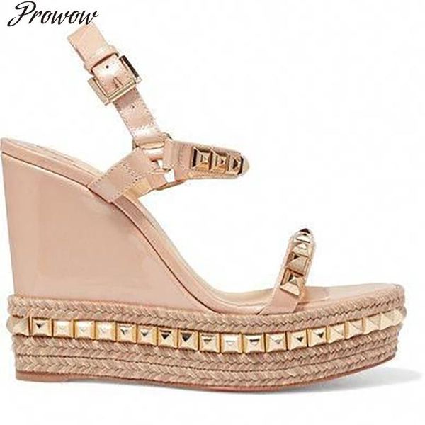 dress shoes prowow rivet platform wedges sandals super high heel summer women ankle buckle round open toe cut out silver, Black
dress shoes prowow rivet platform wedges sandals super high heel summer women ankle buckle round open toe cut out silver, Black