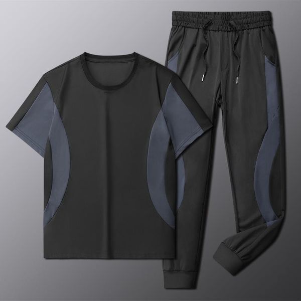 jogging clothing 2 summer men's suit ice silk large loose leisure sports running fitness masculine short sleeve trousers complete set o, Black;red
jogging clothing 2 summer men's suit ice silk large loose leisure sports running fitness masculine short sleeve trousers complete set o, Black;red