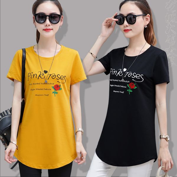 2021 cotton plus medium length clothes new summer women's oversize t-shirt short sleeves pullover tees l 5xl 2rzz, White
2021 cotton plus medium length clothes new summer women's oversize t-shirt short sleeves pullover tees l 5xl 2rzz, White