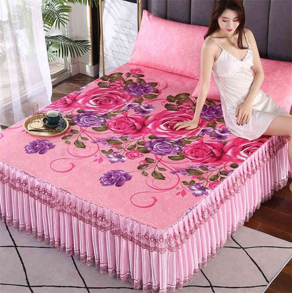 bed skirt rose flower home textile ding 3pcs/set(1 + 2pcs pillowcase) thicken sheet king/queen spread f0526 igs8
bed skirt rose flower home textile ding 3pcs/set(1 + 2pcs pillowcase) thicken sheet king/queen spread f0526 igs8