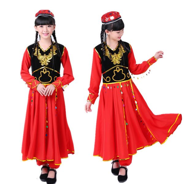chinese folk dance costumes minority xingjiang clothes national dance performance wear girl boy dress chinese dance costumes, Black;red
chinese folk dance costumes minority xingjiang clothes national dance performance wear girl boy dress chinese dance costumes, Black;red
