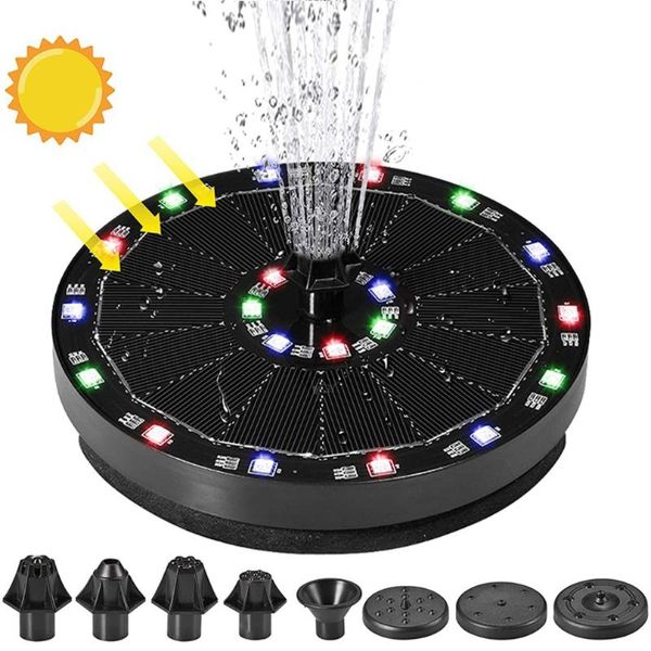 garden decorations solar fountain pump for bird bath powered with colorful led light and 8 nozzles pond decoration
garden decorations solar fountain pump for bird bath powered with colorful led light and 8 nozzles pond decoration