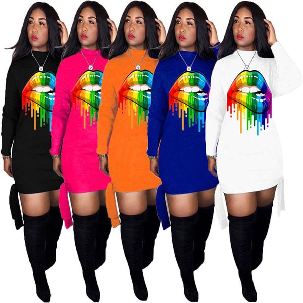 casual dresses rainbow lip print tide dress women autumn straight streetwear full sleeve mini mlm8082, Black;gray
casual dresses rainbow lip print tide dress women autumn straight streetwear full sleeve mini mlm8082, Black;gray
