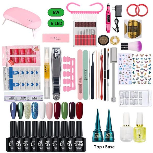 nail art kits set uv gel led lamp dryer with 10pcs kit base coat soak off manicure tools electric drill tool
nail art kits set uv gel led lamp dryer with 10pcs kit base coat soak off manicure tools electric drill tool