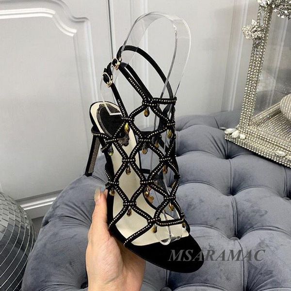 sandals bling crystal pendant peep toe hollow high heel fashion leather dress shoes summer ladies shiny party, Black
sandals bling crystal pendant peep toe hollow high heel fashion leather dress shoes summer ladies shiny party, Black